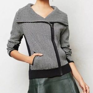 Anthropologie Sparrow Herringbone Sweater Jacket